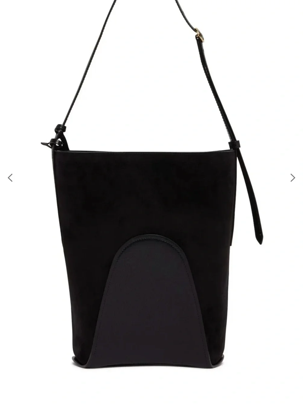 Alaïa Black Suede Bucket Shoulder Bag
